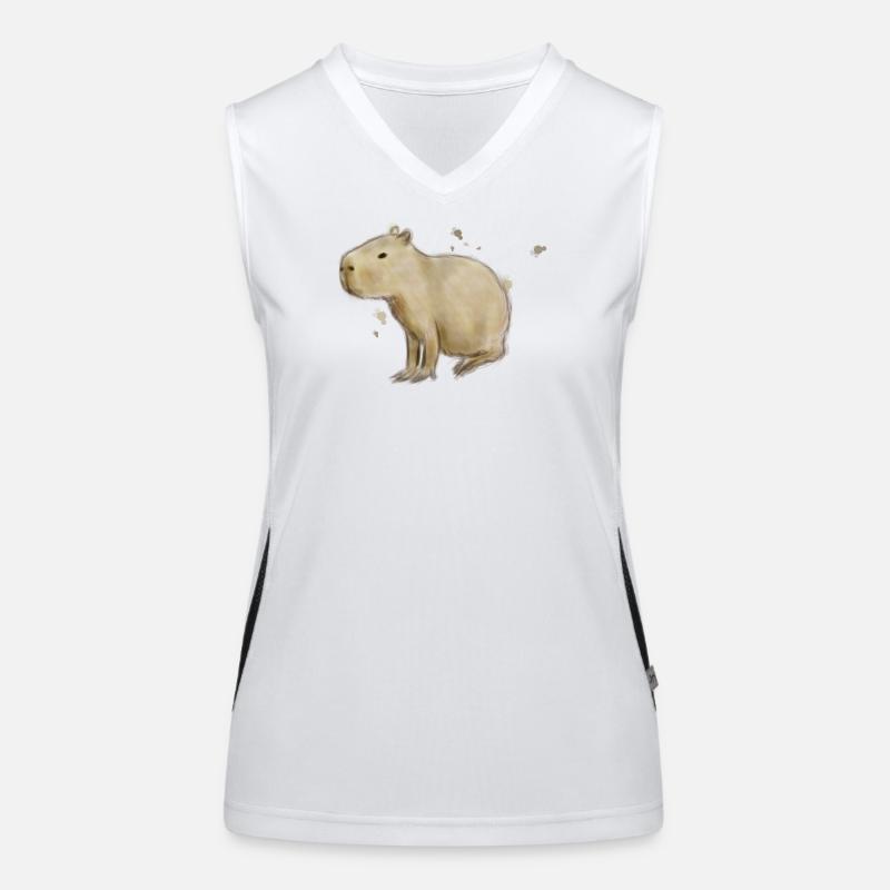 Capybara Funktionelles Kontrast-Tank Top für Frauen