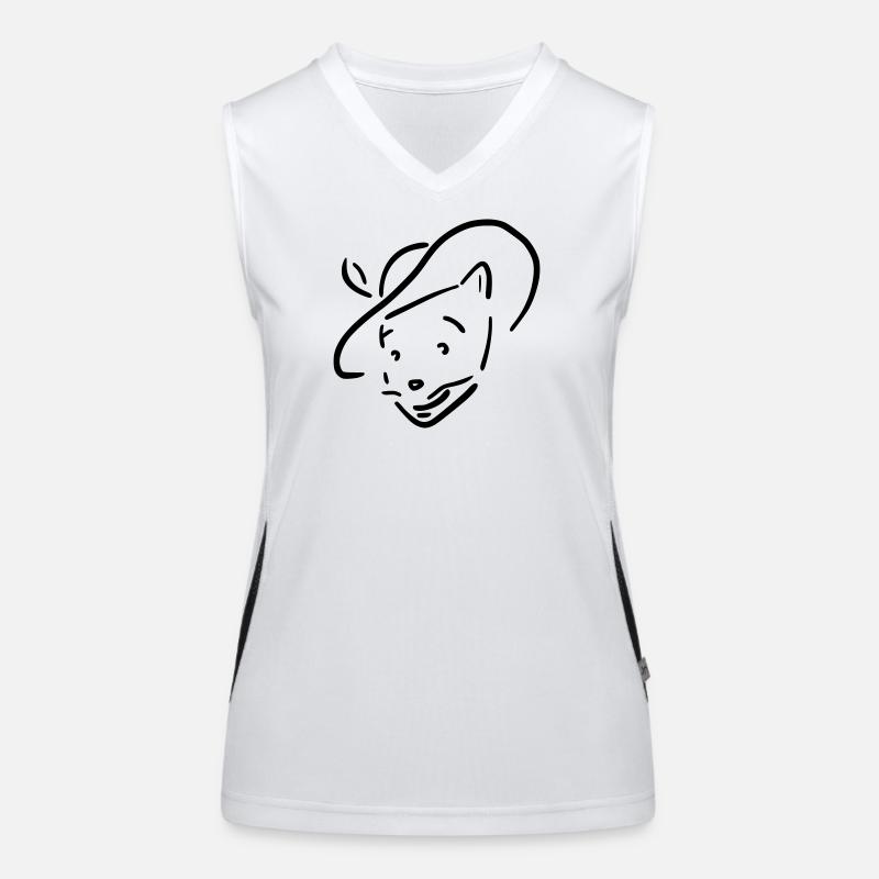 chat botté Débardeur respirant contrasté Femme