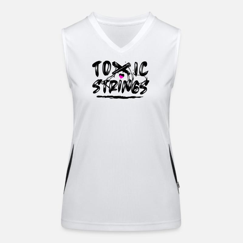 Toxic Strings 2 Colour Women's Functional Contrast Tank Top