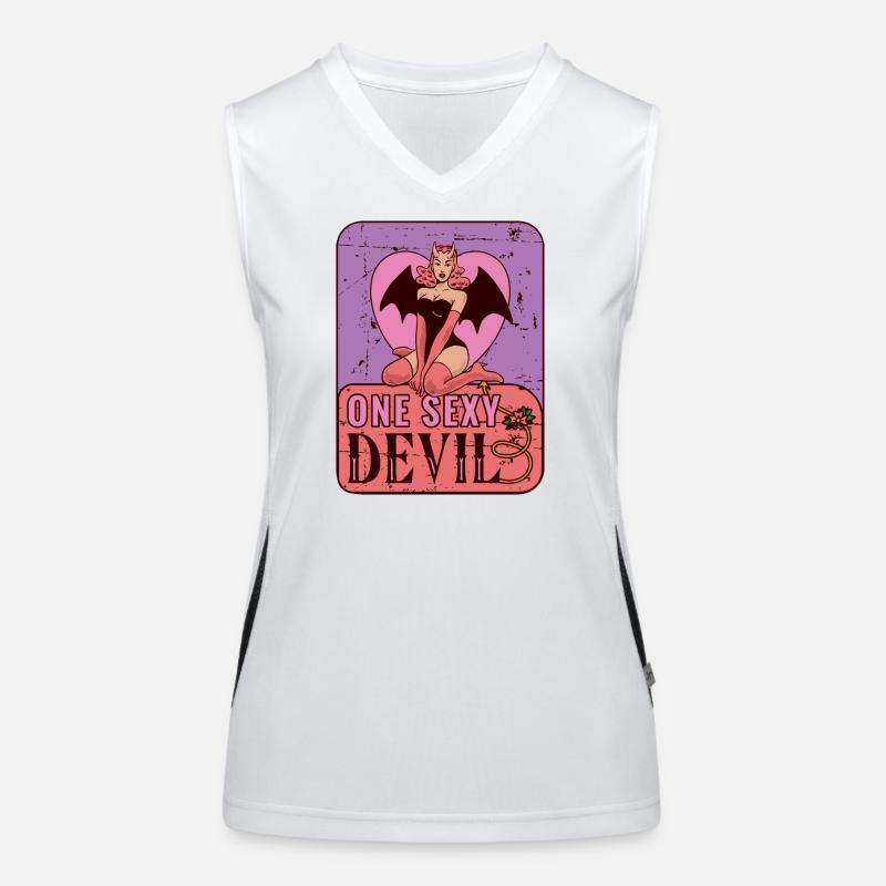 Sexy devil Women's Functional Contrast Tank Top