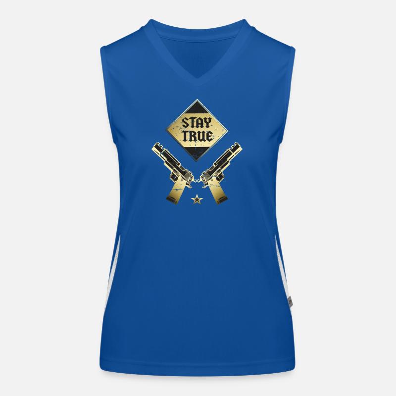 Bleib dir Treu Funktionelles Kontrast-Tank Top für Frauen