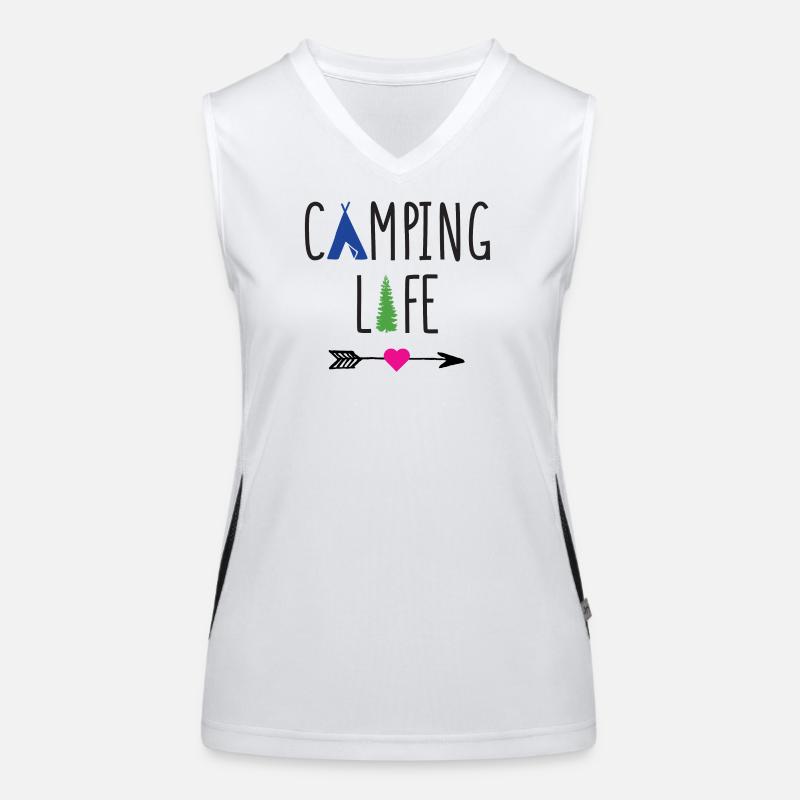 Campingleben Funktionelles Kontrast-Tank Top für Frauen