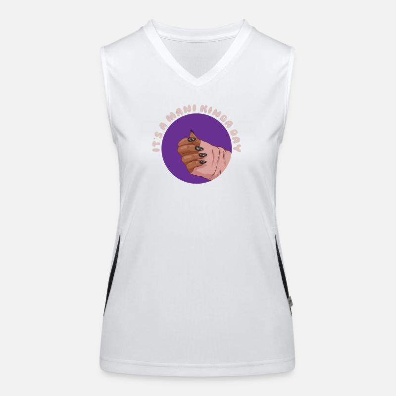 Es Ist Ein Mani Kinda Day Nageltechniker Funktionelles Kontrast-Tank Top für Frauen