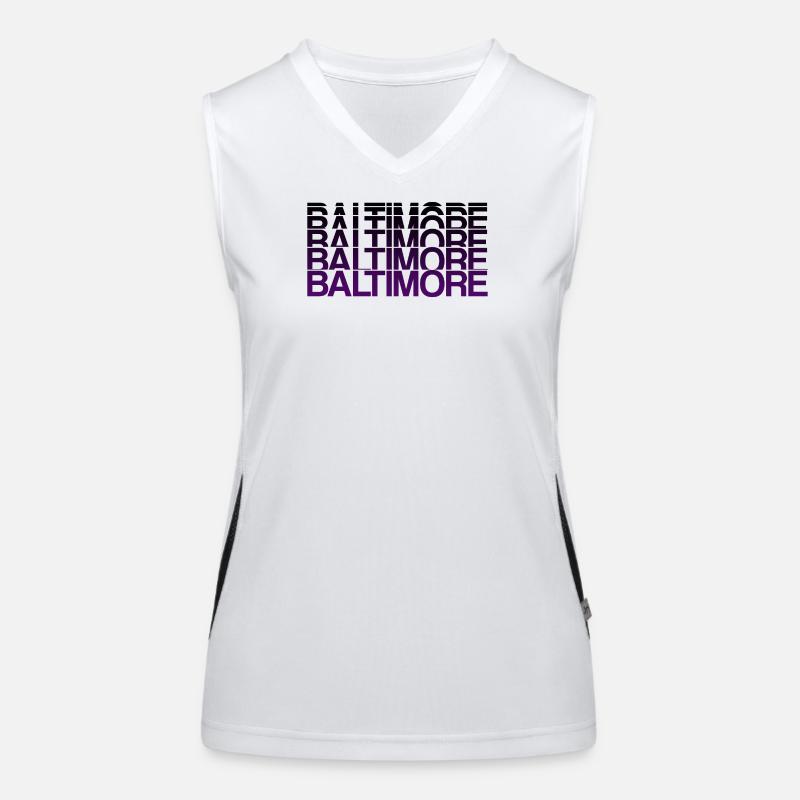 Baltimore Violett Gradient Stil Funktionelles Kontrast-Tank Top für Frauen