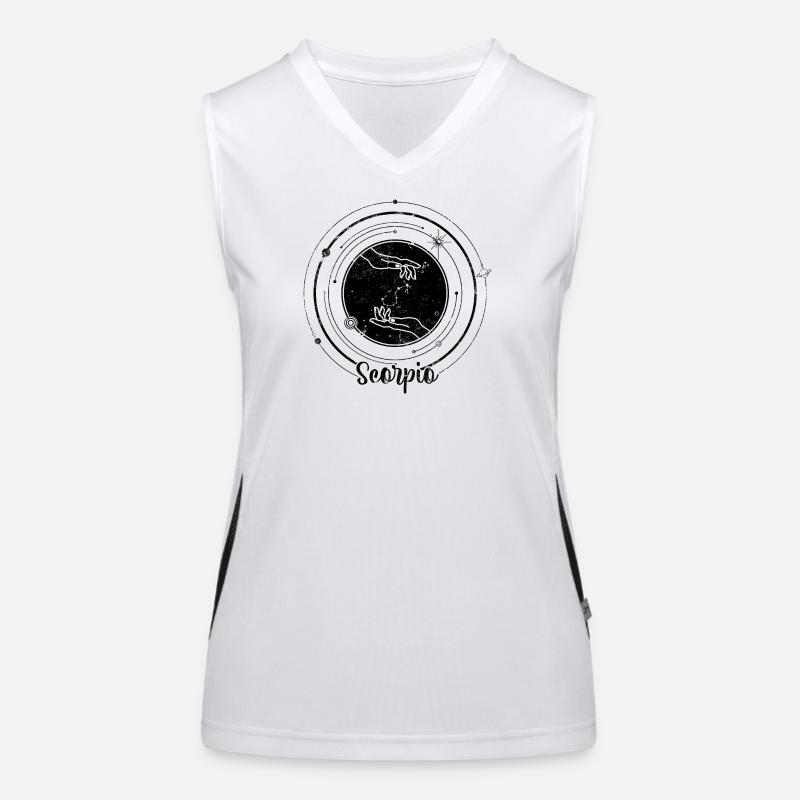 Midnight Snowflake Silhouette Women's Functional Contrast Tank Top