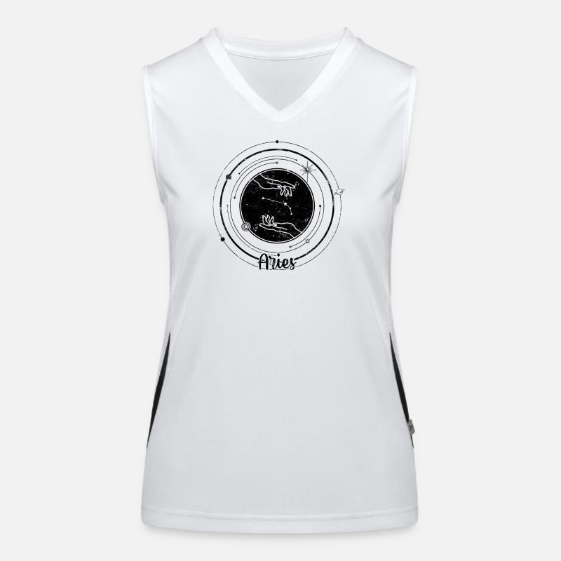 Midnight Snowflake Constellation Women's Functional Contrast Tank Top