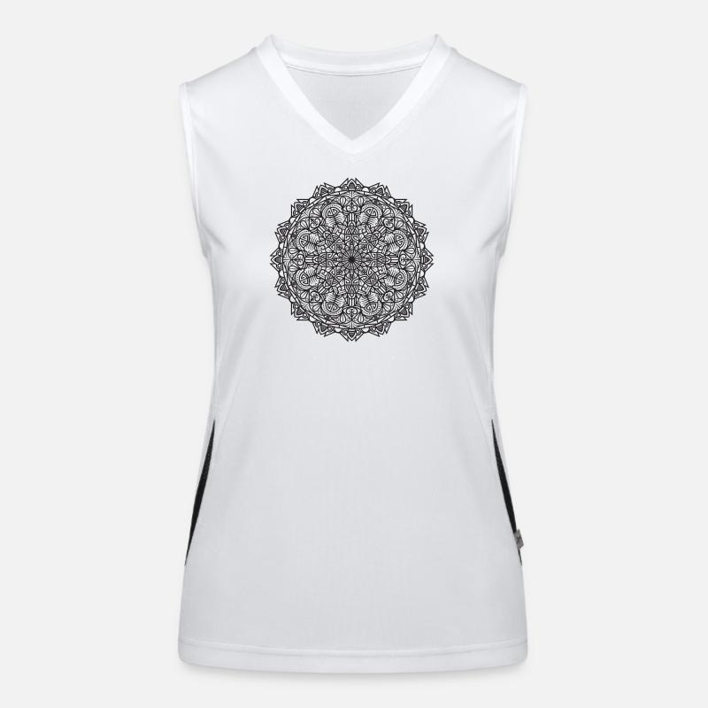 Mandala Débardeur respirant contrasté Femme