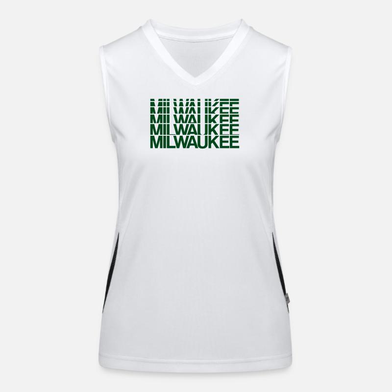 Milwaukee Grid Pattern Women's Functional Contrast Tank Top