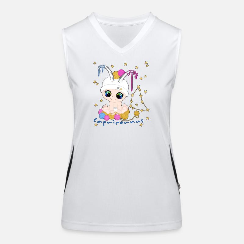sternzeichen_capricornus Funktionelles Kontrast-Tank Top für Frauen