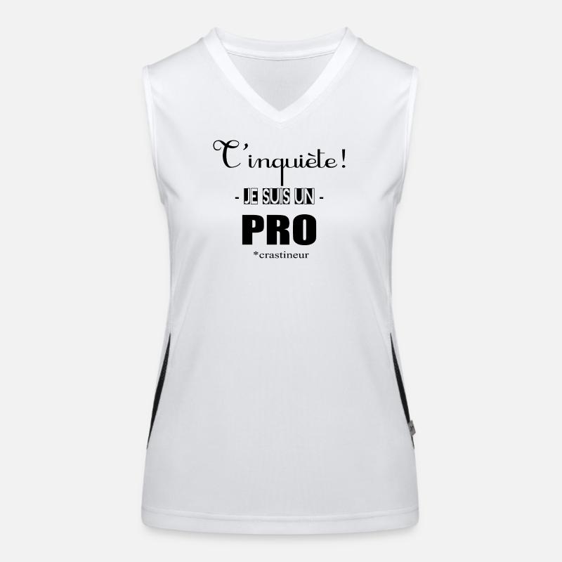 Procrastinateur Débardeur respirant contrasté Femme