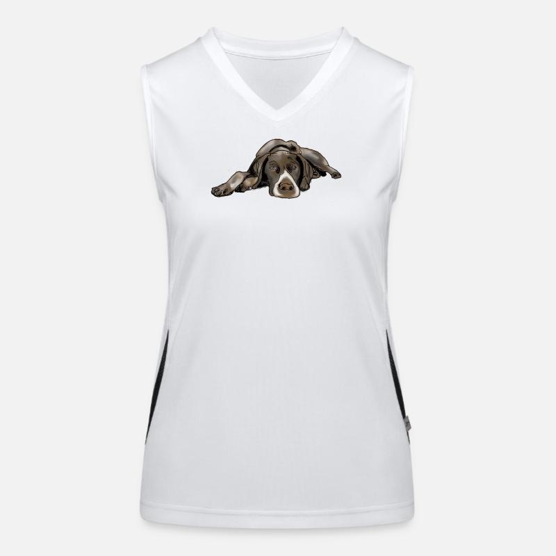 Pointer German Shorthair Women's Functional Contrast Tank Top