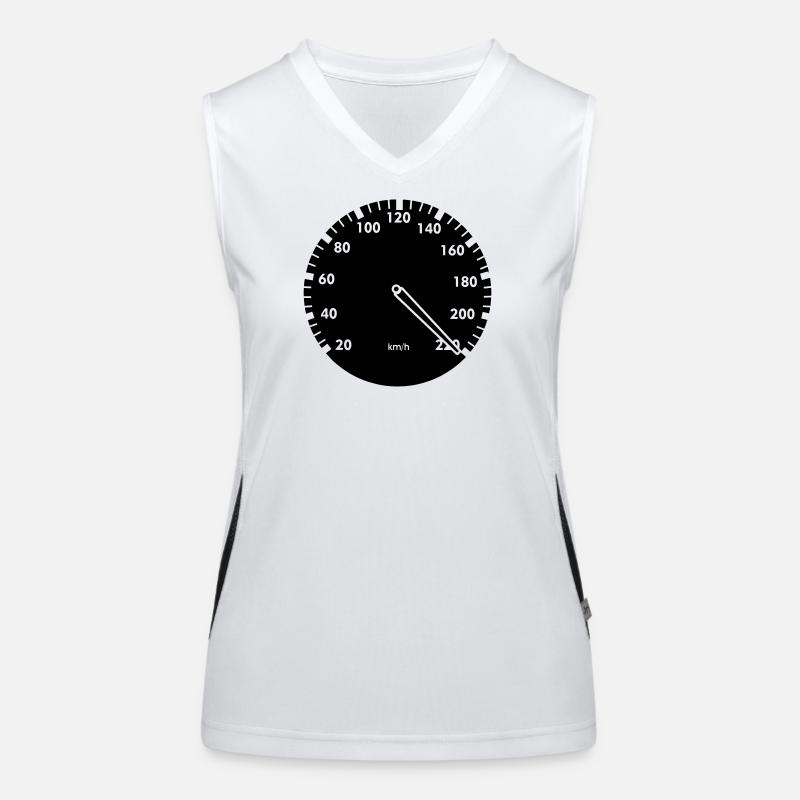 Speedometer car Women's Functional Contrast Tank Top