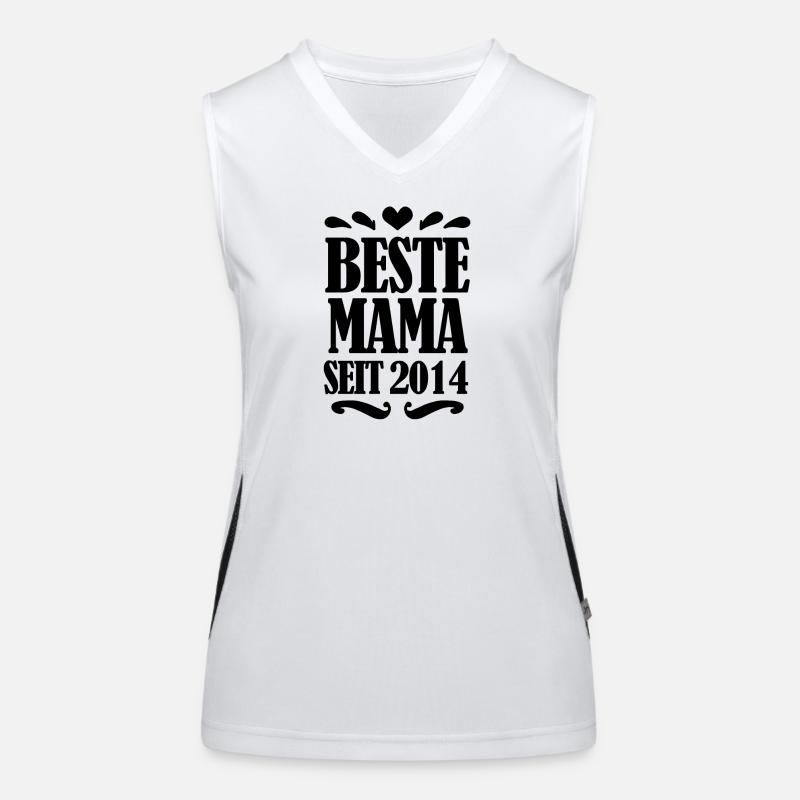 Beste Mama seit 2014 Funktionelles Kontrast-Tank Top für Frauen