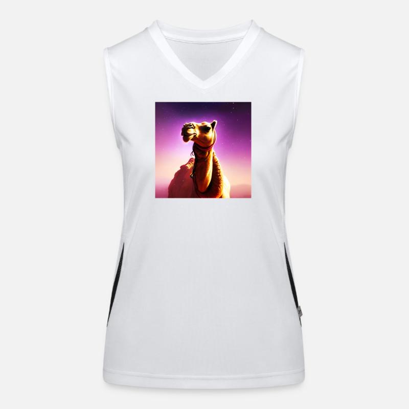 Dromedary Camel - Galaxy Space Débardeur respirant contrasté Femme