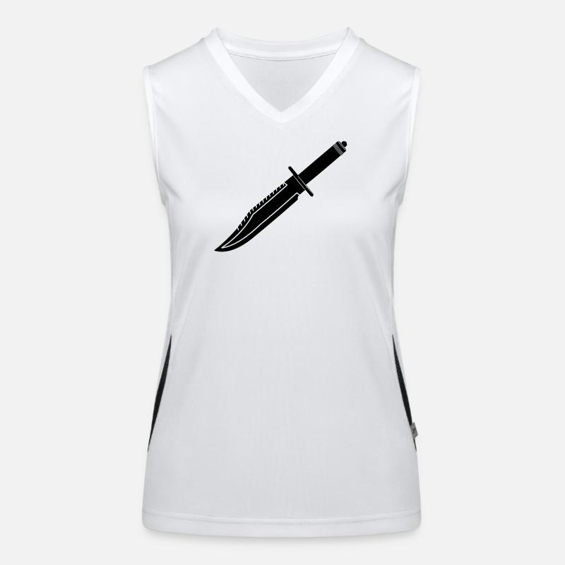 Rambo Messer lang Funktionelles Kontrast-Tank Top für Frauen