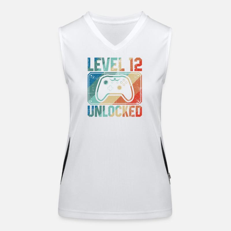 Level 12 Unlocked Controller Tee Women's Functional Contrast Tank Top