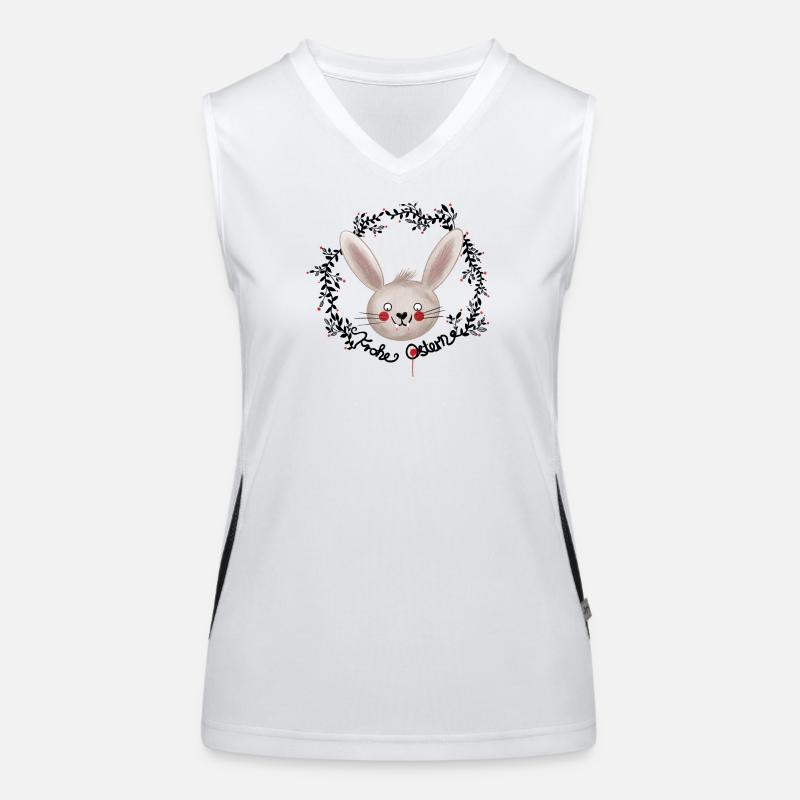 Vampire Easter Happy Easter Illustration Women's Functional Contrast Tank Top