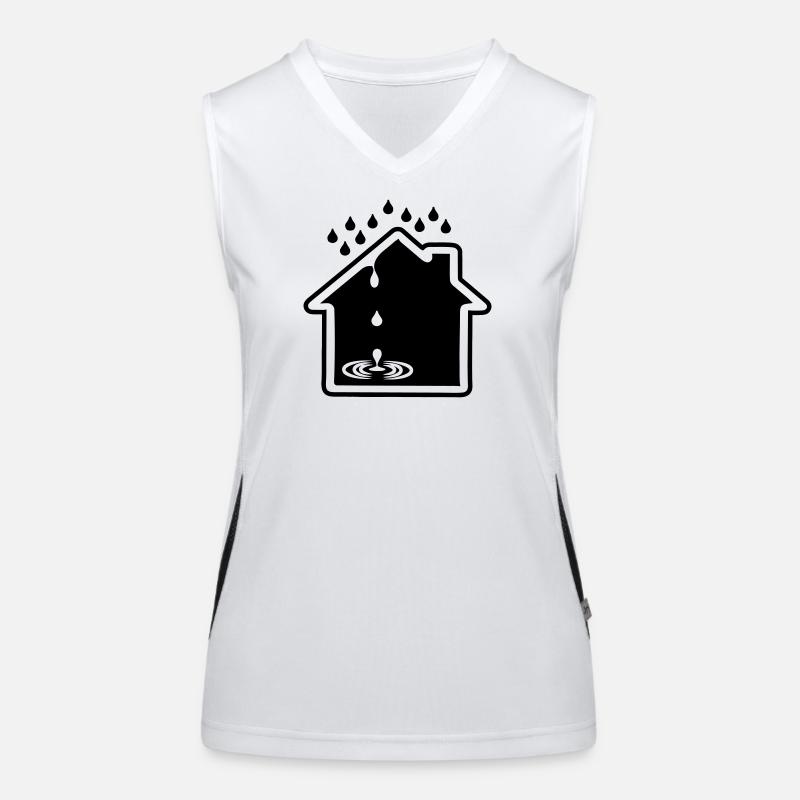 Hausleckage Funktionelles Kontrast-Tank Top für Frauen