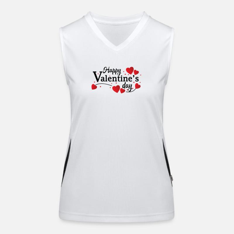 Saint-Valentin, Saint-Valentin, Saint-Valentin Débardeur respirant contrasté Femme