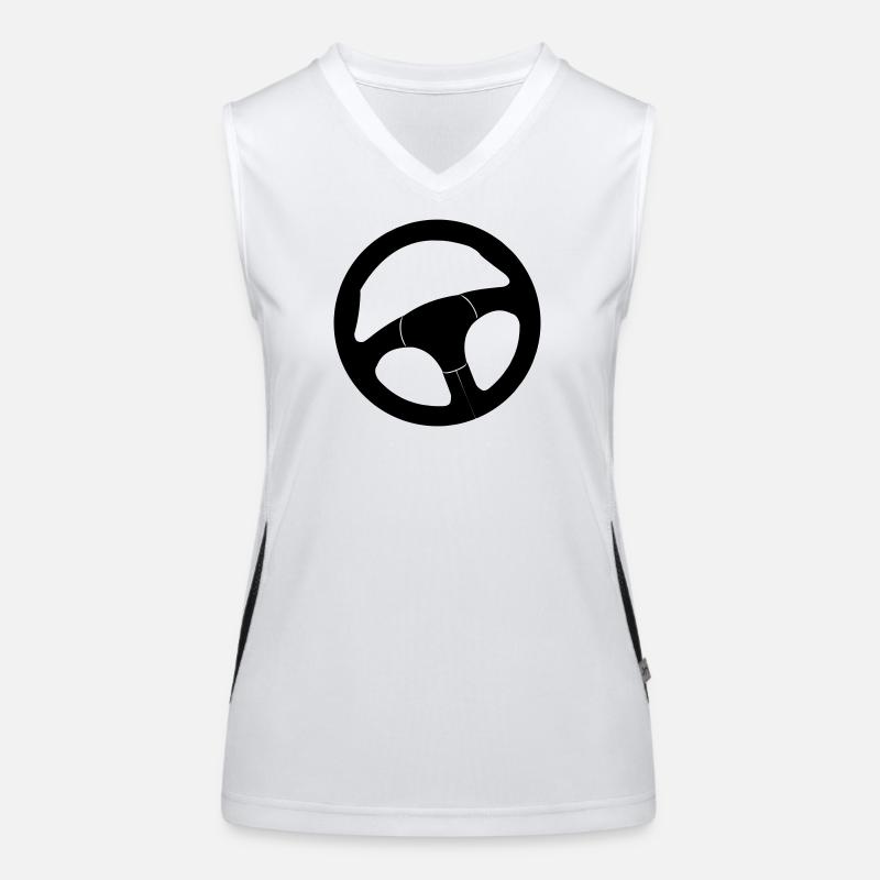 Car Steering Wheel Women's Functional Contrast Tank Top