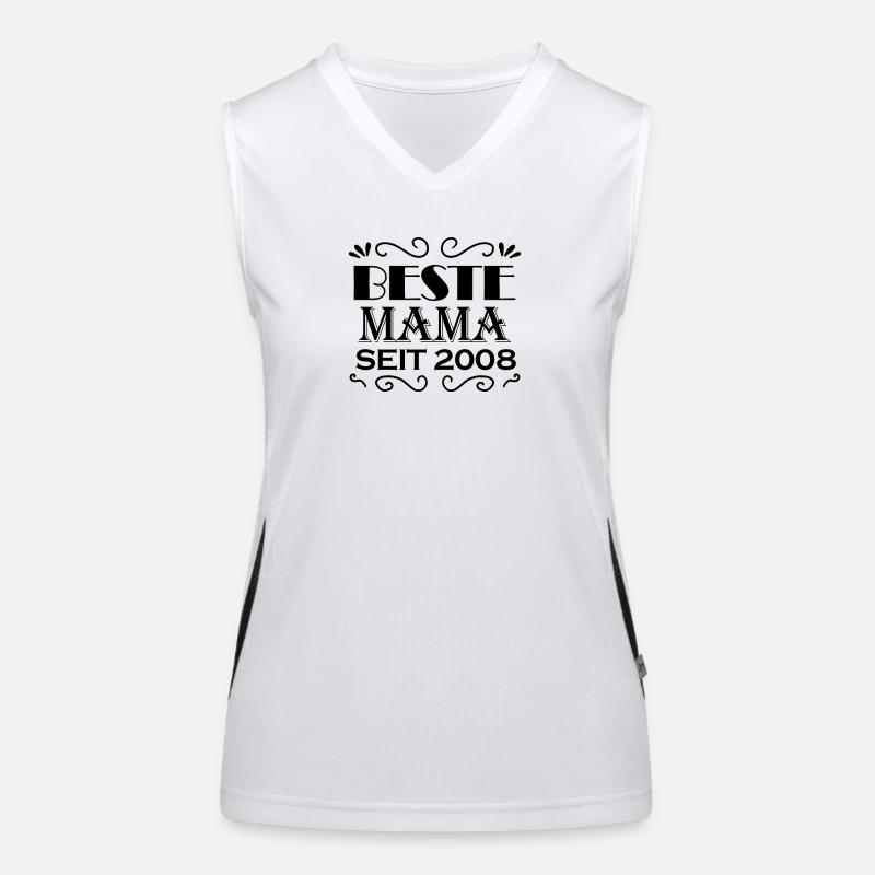 Beste Mama seit 2008 Funktionelles Kontrast-Tank Top für Frauen