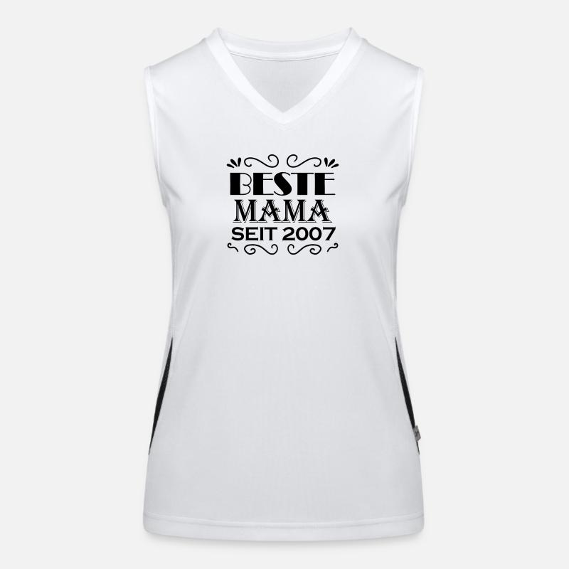 Beste Mama seit 2007 Funktionelles Kontrast-Tank Top für Frauen