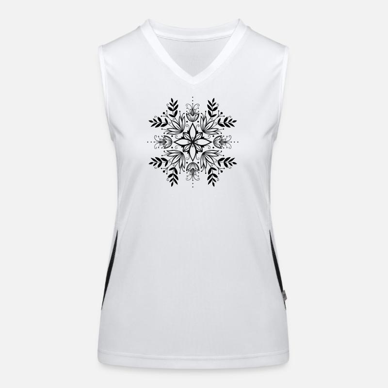 Motif de fleurs Cottagecore Esthétique Débardeur respirant contrasté Femme