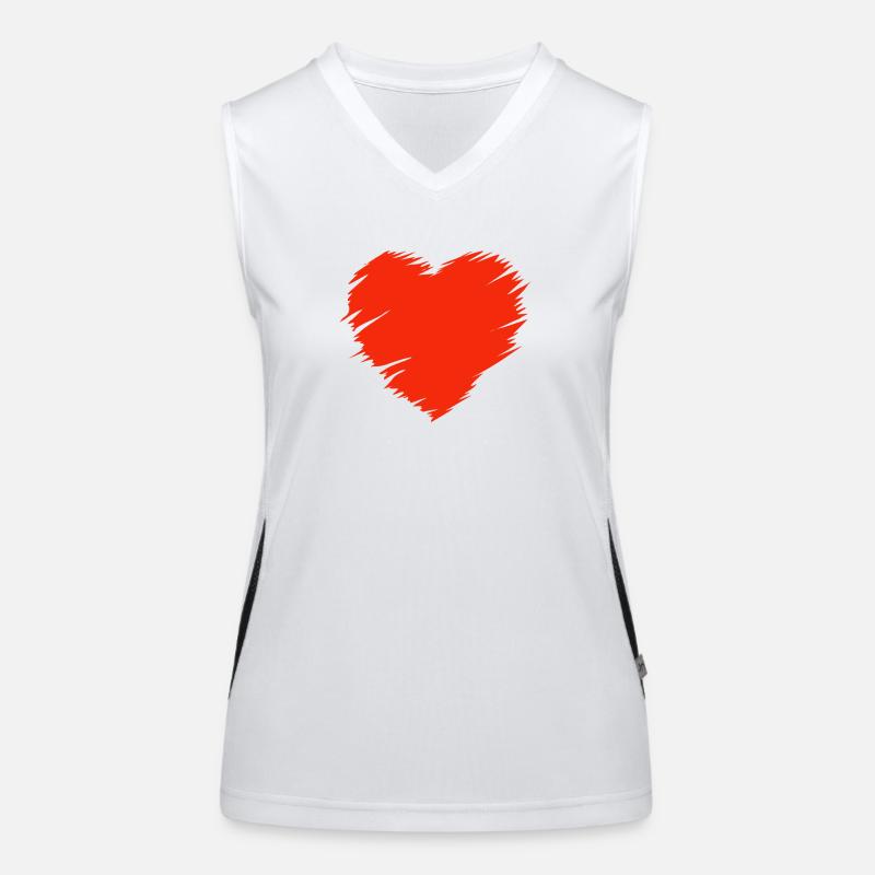 Saint-Valentin, Saint-Valentin, Saint-Valentin Débardeur respirant contrasté Femme