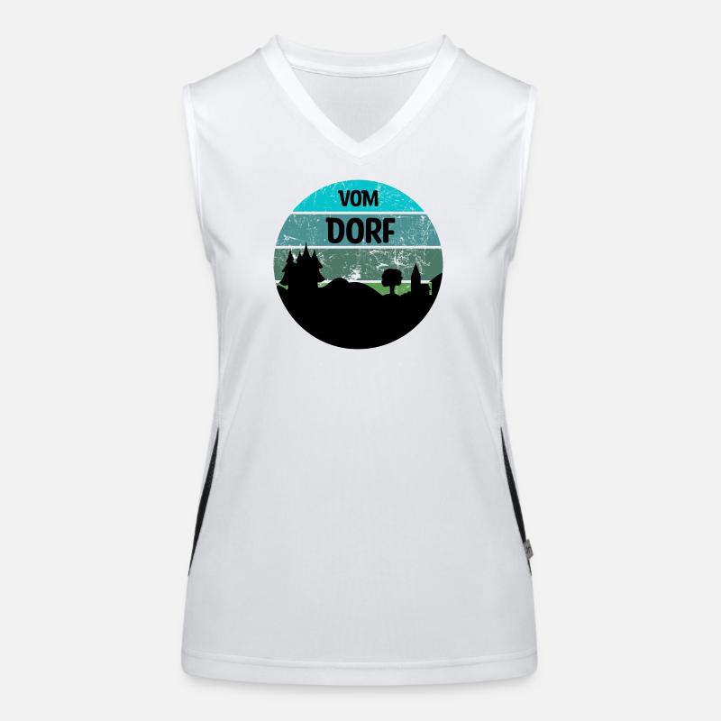 Dorf / Dorfkind Funktionelles Kontrast-Tank Top für Frauen