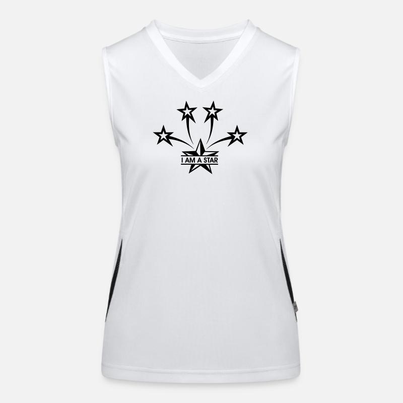 Ich bin ein Star Funktionelles Kontrast-Tank Top für Frauen
