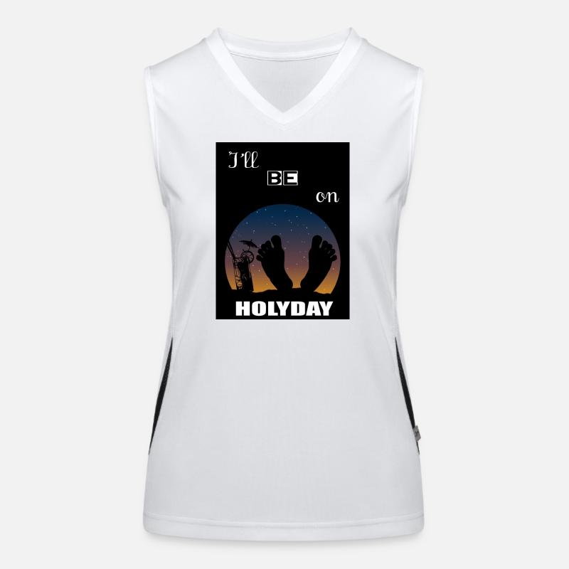 Ich werde im Urlaub sein Funktionelles Kontrast-Tank Top für Frauen
