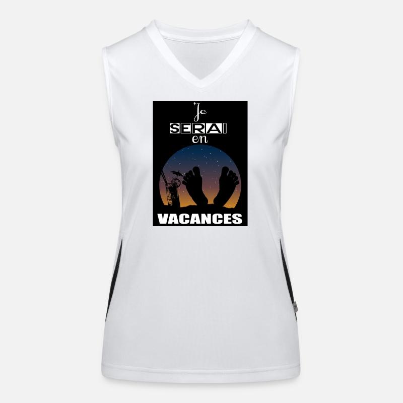 I will be on vacation Women's Functional Contrast Tank Top
