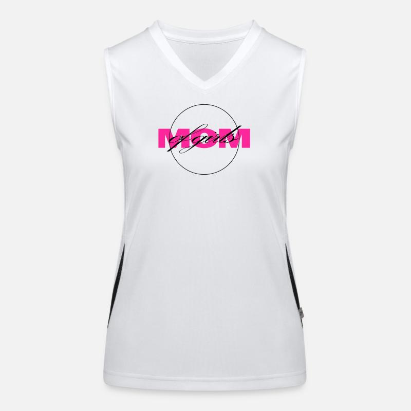 Moderne Neonbuchstaben mit Script Overlay Funktionelles Kontrast-Tank Top für Frauen