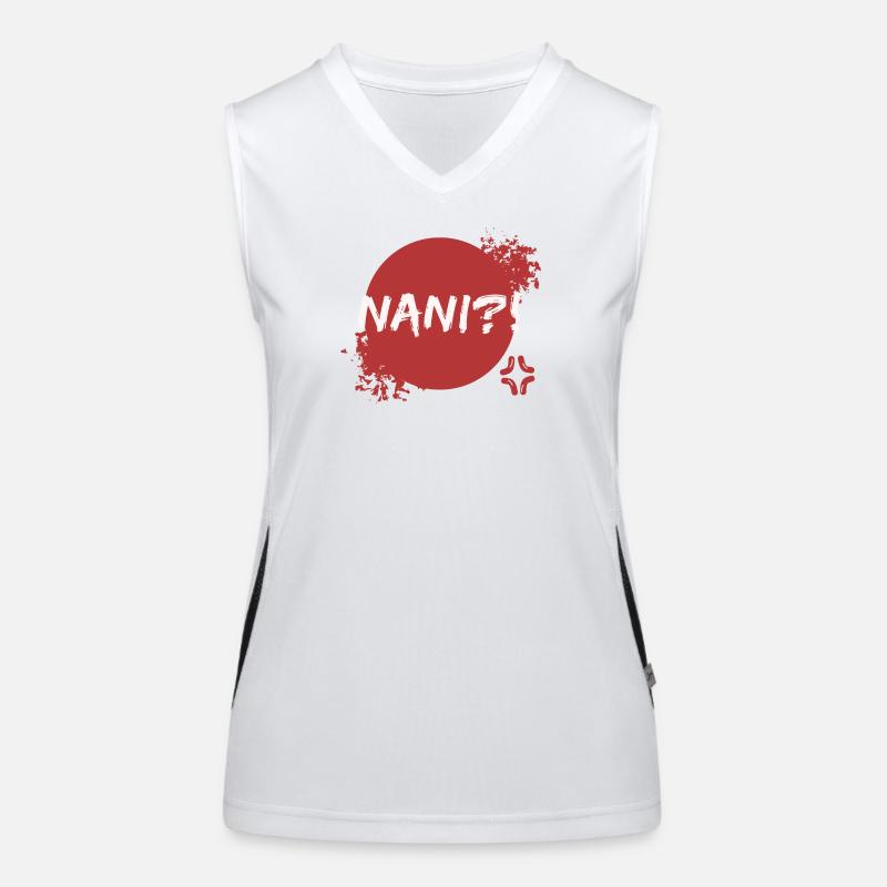 Anime Manga Spruch Japanisch Popkultur Geek Funktionelles Kontrast-Tank Top für Frauen