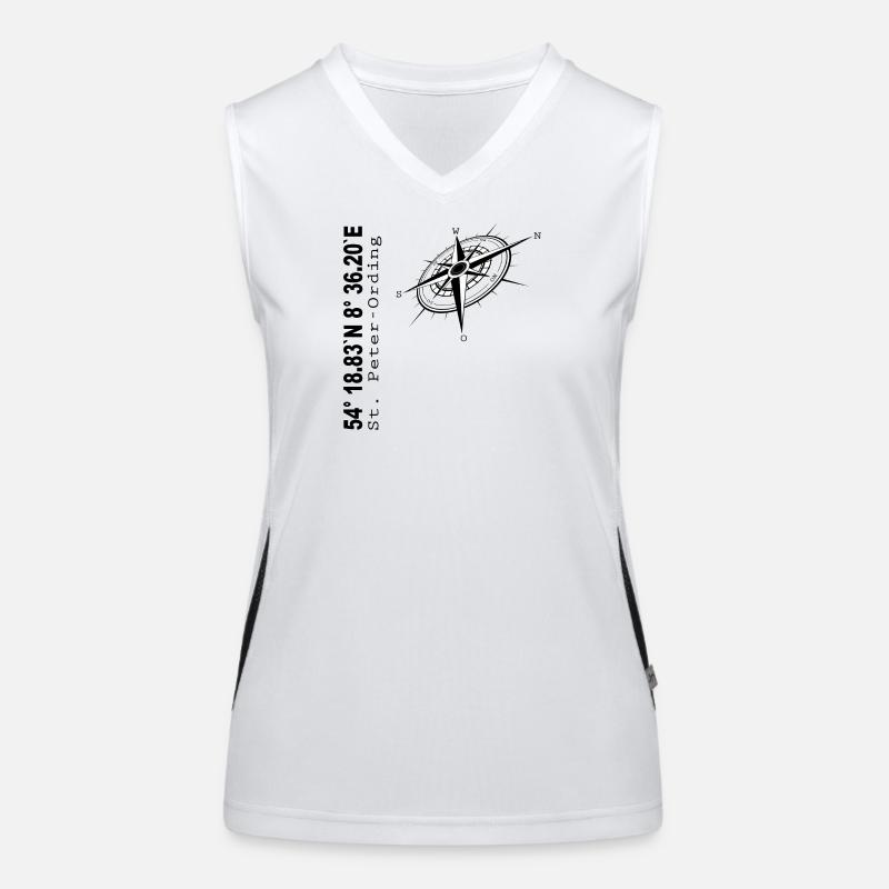 St Peter-Ording Funktionelles Kontrast-Tank Top für Frauen