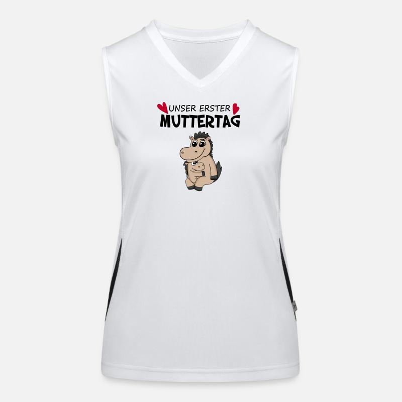 Muttertag - erster Muttertag Geschenk Funktionelles Kontrast-Tank Top für Frauen