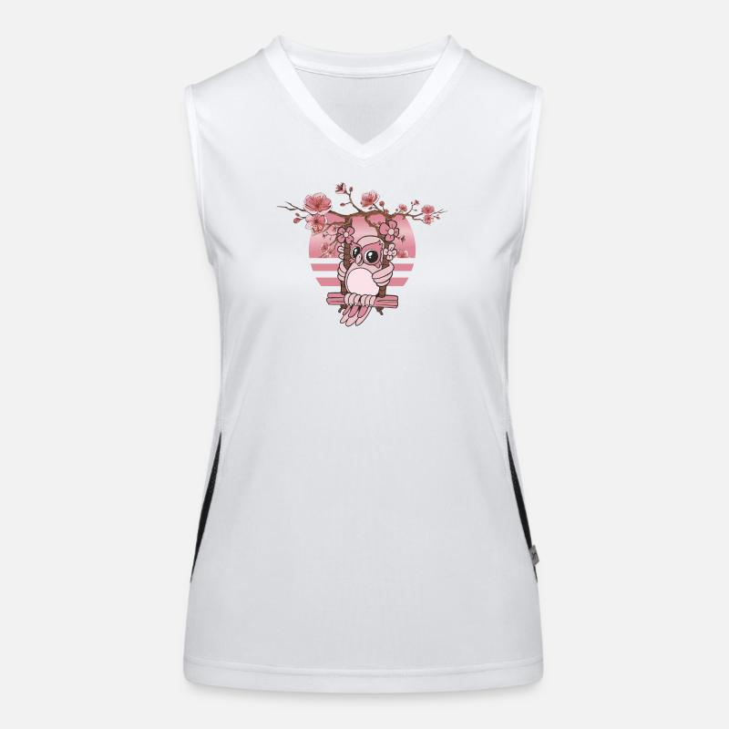 Süße Eule Funktionelles Kontrast-Tank Top für Frauen
