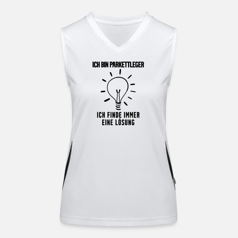 Parkettleger Geschenk Funktionelles Kontrast-Tank Top für Frauen