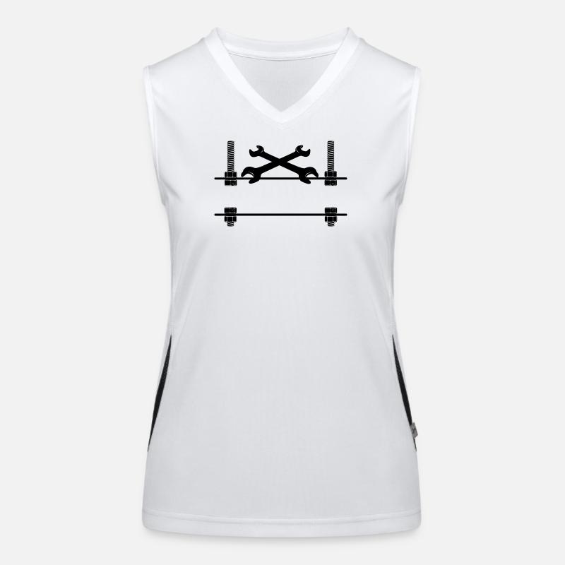 Logo-Mechaniker Funktionelles Kontrast-Tank Top für Frauen