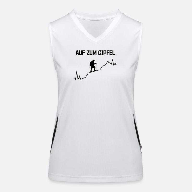 Gipfel Statement bergsteigen Wanderwege Wandern Funktionelles Kontrast-Tank Top für Frauen