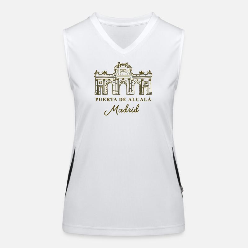 Puerta de Alcalá, Madrid, Spain Women's Functional Contrast Tank Top