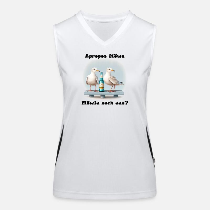 Möwie noch een? Funktionelles Kontrast-Tank Top für Frauen