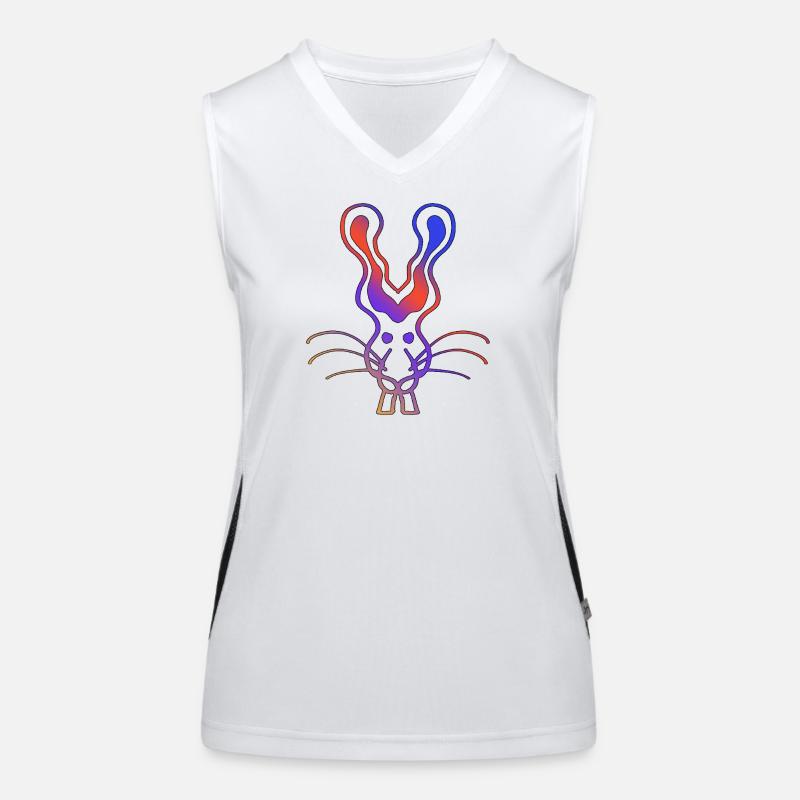 Angry Rabbit Funktionelles Kontrast-Tank Top für Frauen