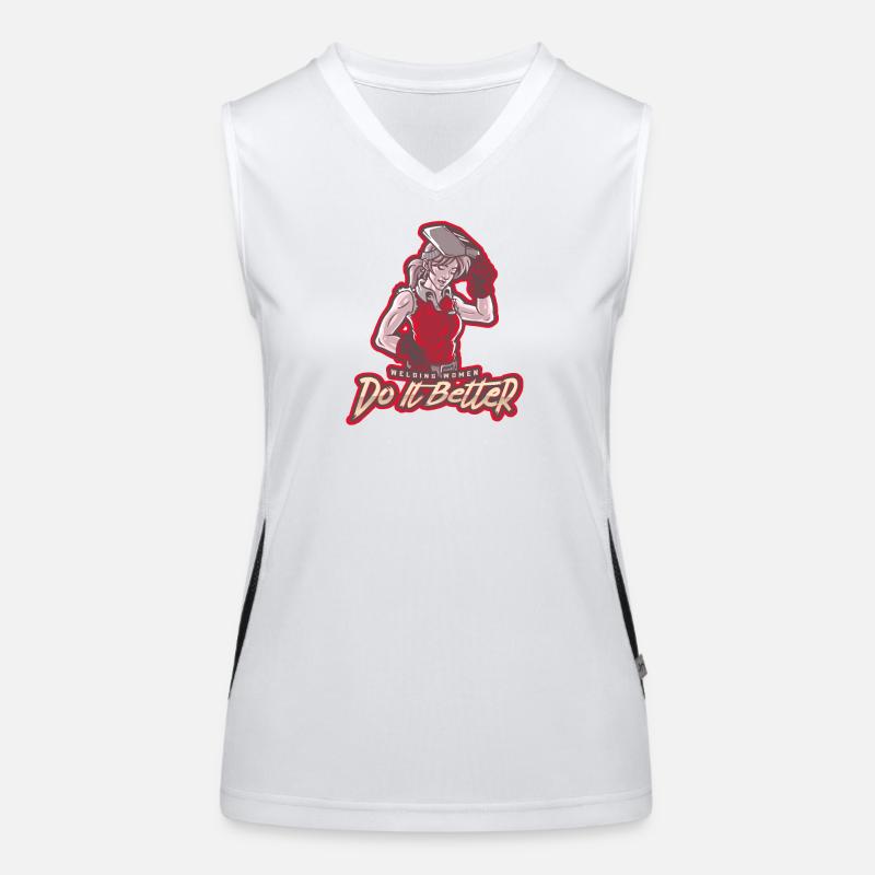 Welding Power Woman – Do It Better Women's Functional Contrast Tank Top