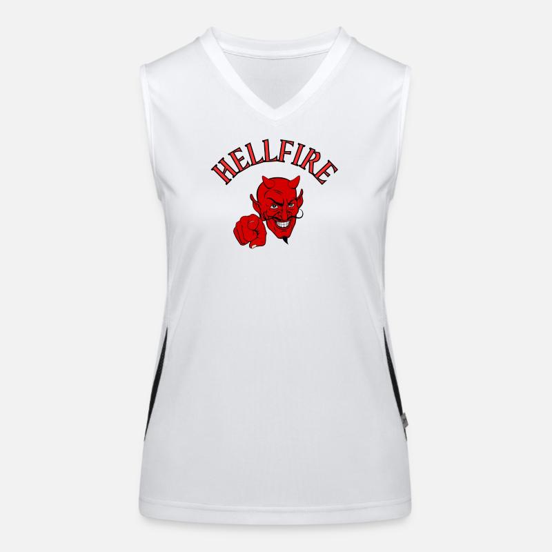 Devil, Satan, Devil, Hellfire Women's Functional Contrast Tank Top
