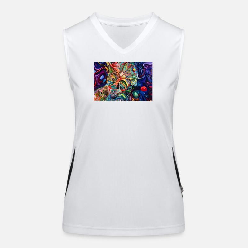 KI Generierte Kunst Funktionelles Kontrast-Tank Top für Frauen