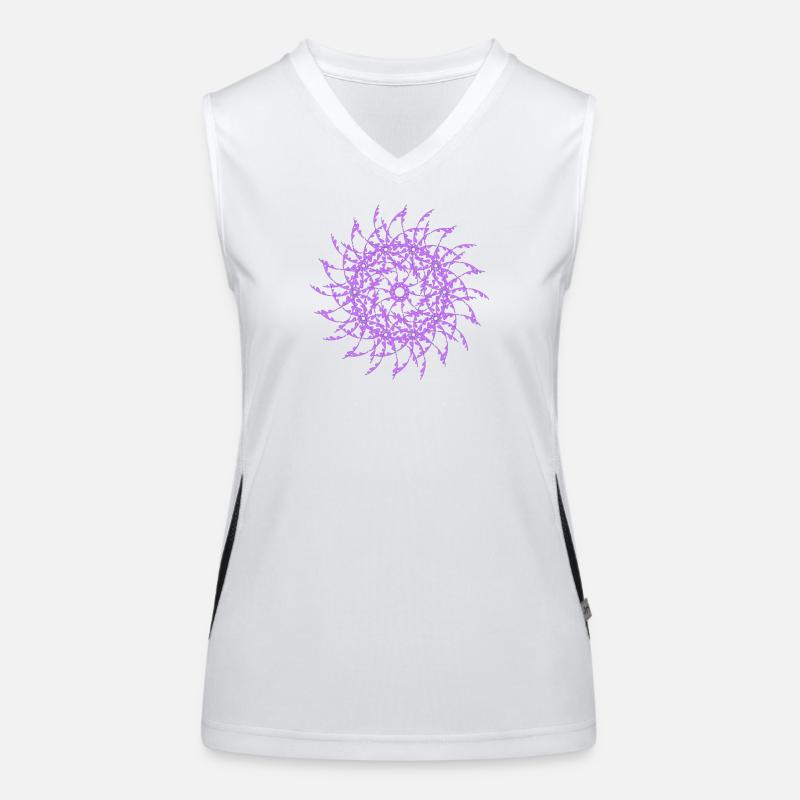 Random patterns rotated modif Women's Functional Contrast Tank Top