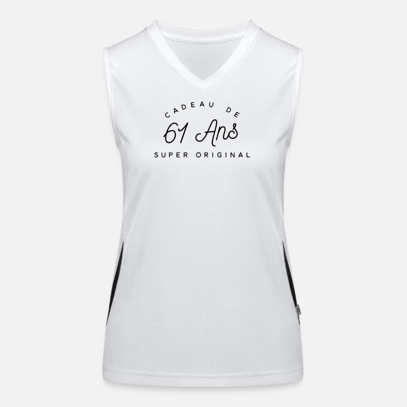 Cadeau 61 ans  Débardeur respirant contrasté Femme