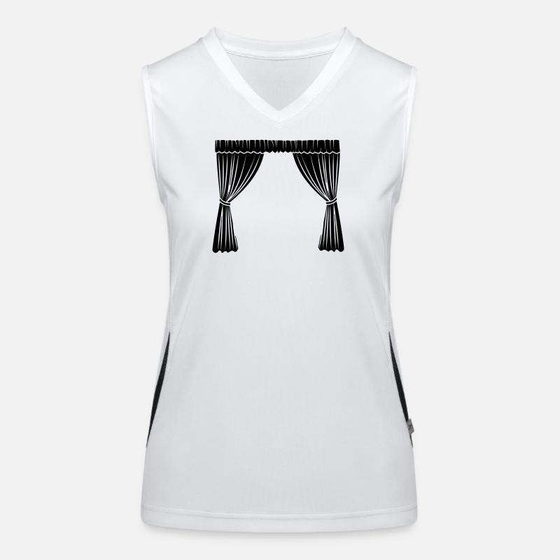 Curtains logo Women's Functional Contrast Tank Top
