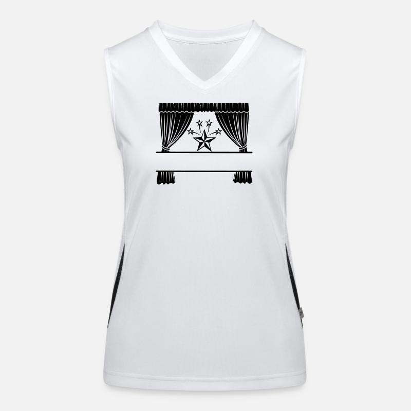 Vorhänge Ich bin ein Star Funktionelles Kontrast-Tank Top für Frauen